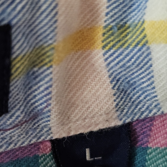 Gant Salty Dog Washed 100% Cotton Plaid Pastel Mens Buttondown XL - Picture 11 of 14